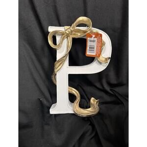 Ashland Table Top Decor Letter P With A Gold Bow